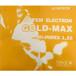 Полімерна лінза Sistem Electron Gold-Max Ind. 1,56 Ø70 (-0,5 / -6,0)