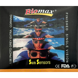 Полімерна фотохромна лінза BIOMAX (сірий) Ind.1.56  d.70 (0.00\-6.00)