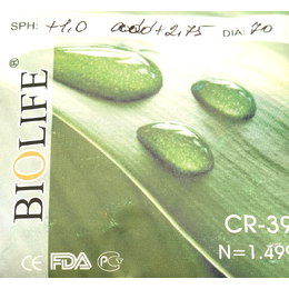 БС - Біфокальні лінзи BIOLIFE  CR-39 ind.1.499 70 diam
